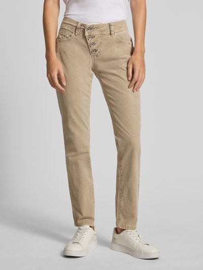 Buena Vista Corduroy broek in 5-pocketmodel met knoopsluiting, model 'MALIBU' Zand - 4