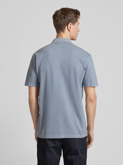 ARMANI EXCHANGE Poloshirt met korte knoopsluiting Rookblauw - 5