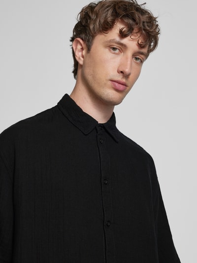 REVIEW Freizeithemd aus Musselin Black 3