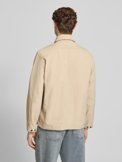 Marc O'Polo DENIM regular fit blouson met platte kraag Zand - 5