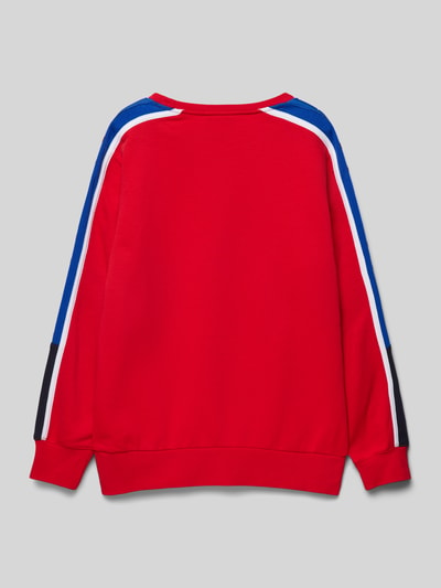 CHAMPION Sweatshirt mit Label-Print Rot 3