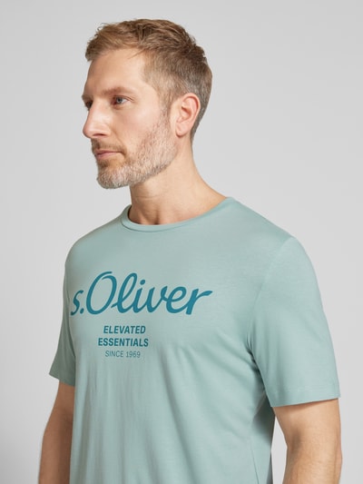 s.Oliver RED LABEL T-Shirt mit Rundhalsausschnitt Mint 3