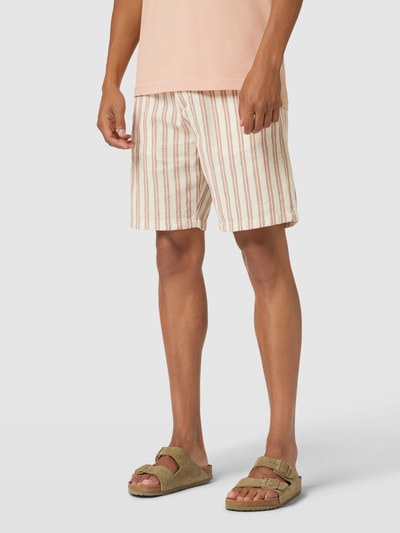 SELECTED HOMME Bermudas mit Streifenmuster Modell 'BRODY' Offwhite 4