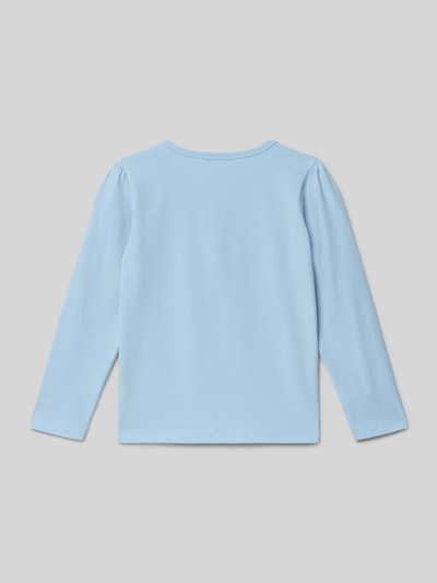 Steiff Langarmshirt mit Motiv-Stitching und Rundhalsausschnitt Bleu 3