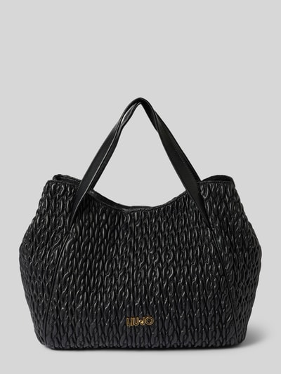 Liu Jo White Handtasche mit Strukturmuster Modell 'Cromite' Black 2