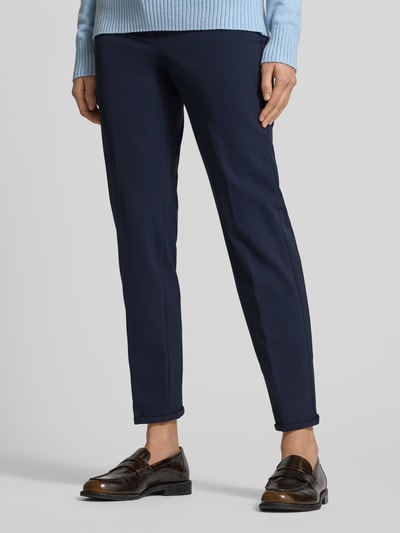 CAMBIO Stoffen broek met vaste omslag, model 'RENIRA' Model 'RENIRA' Marineblauw - 4