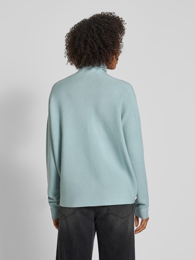 Drykorn Oversized gebreide pullover met opstaande kraag, model 'LIORA' Aquablauw - 2