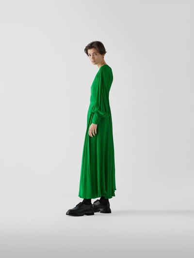 ROTATE Maxikleid aus Seide Gruen 4