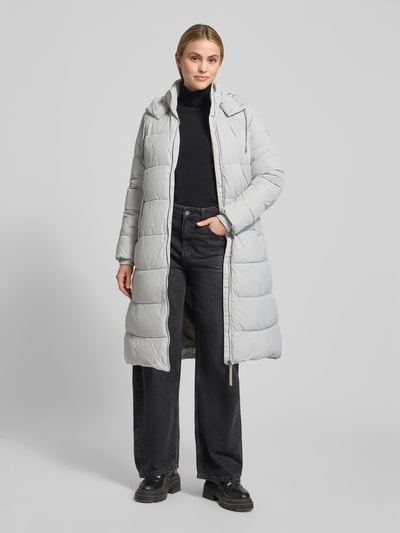 camel active Gewatteerde lange jas met steekzakken Offwhite - 1