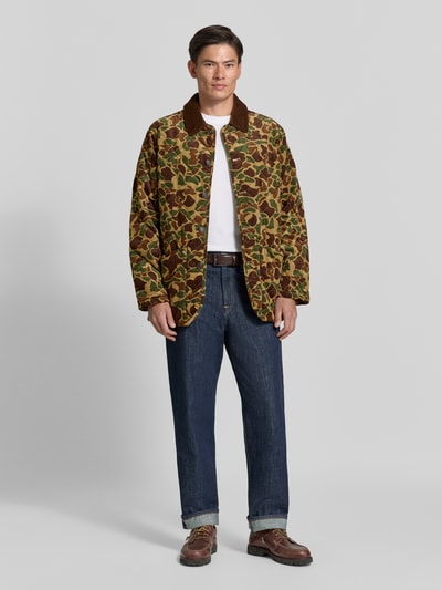 Polo Ralph Lauren Regular Fit Bomberjacke aus reiner Baumwolle Gruen 1