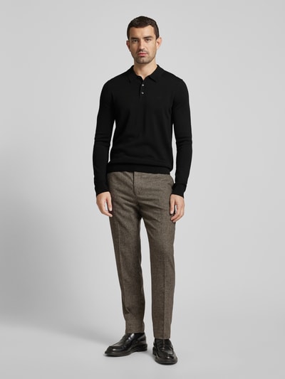 Michael Kors Regular fit poloshirt met labelstitching, model 'CORE' Zwart - 1