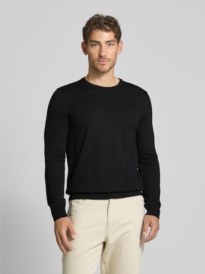 JOOP! Collection Strickpullover mit Rundhalsausschnitt Black 4