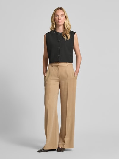 Jake*s Collection Gilet met kapmouwen Zwart - 1