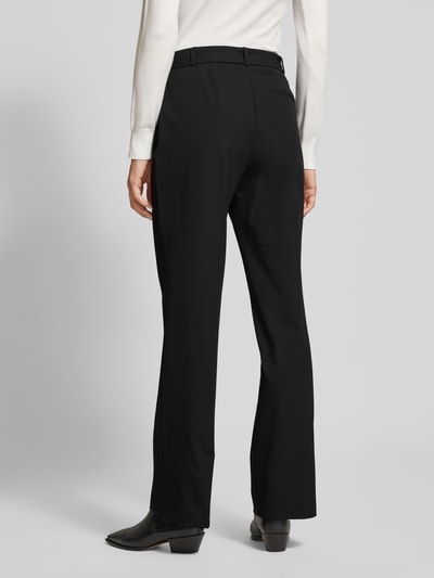 Christian Berg Woman Selection Flared stoffen broek met strikceintuur Zwart - 5