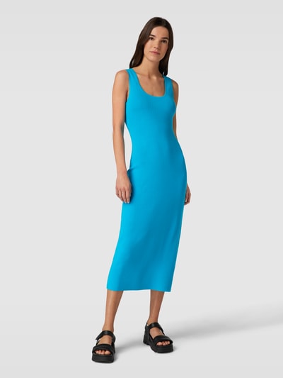 Drykorn Midi-jurk met brede bandjes, model 'SEVERE' Oceaanblauw - 4