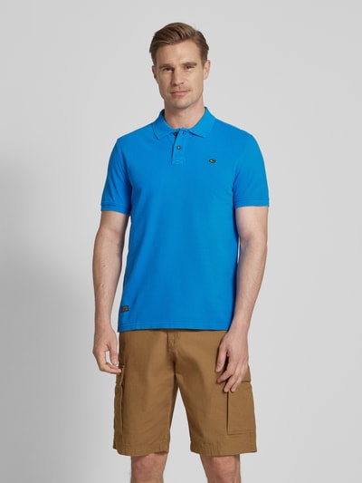 camel active Poloshirt met labelstitching Koningsblauw - 4