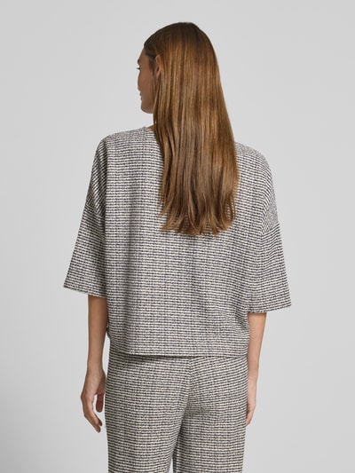 Christian Berg Woman T-Shirt mit überschnittenen Schultern Dunkelblau 5