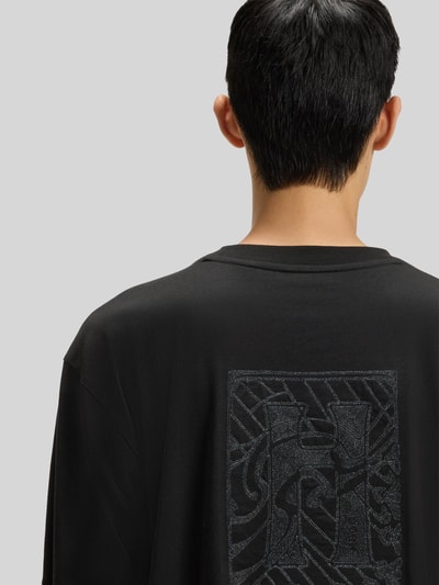 HUGO Oversized T-shirt van puur katoen, model 'DASU' Zwart - 3