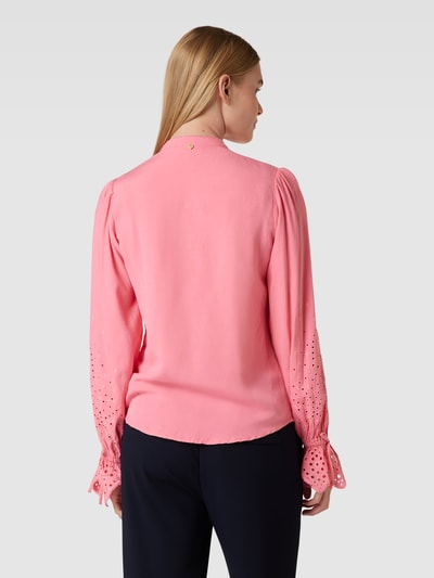 FABIENNE CHAPOT Blouse met viscose en broderie anglaise, model 'Clarissa' Felroze - 5