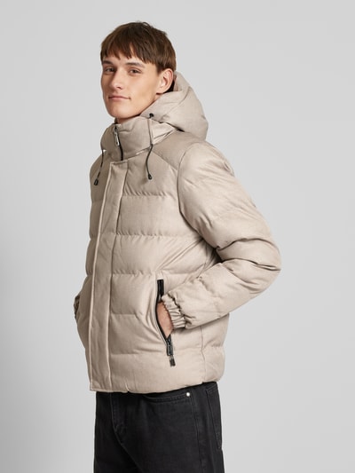 Superdry Steppjacke mit Label-Details Sand Melange 4