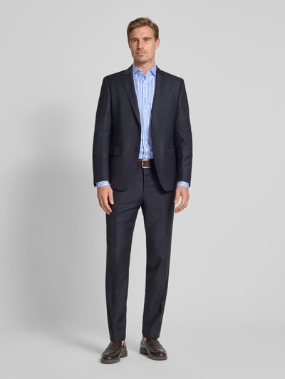 Jake*s Slim Fit Businesshemd mit Haifischkragen und extra langem Arm Royal 1