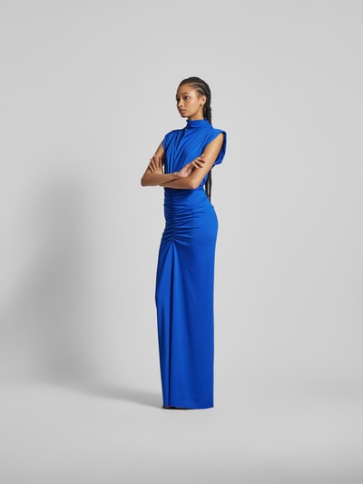 Victoria Beckham Maxikleid mit Raffungen Bleu 1