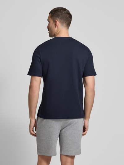 BOSS T-Shirt mit Label-Stitching Marine 5