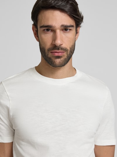 MCNEAL T-Shirt mit geripptem Rundhalsausschnitt Sand 3