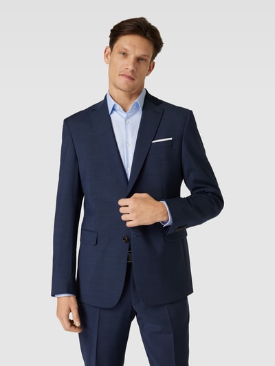 JOOP! Collection Slim Fit 2-Knopf-Sakko mit Webmuster Modell 'Finch' Marine 4