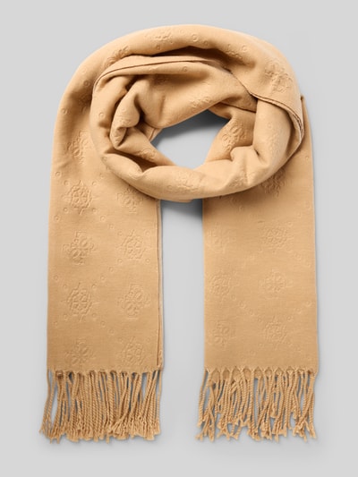 Guess Sjaal met viscose en koordjes Beige - 1