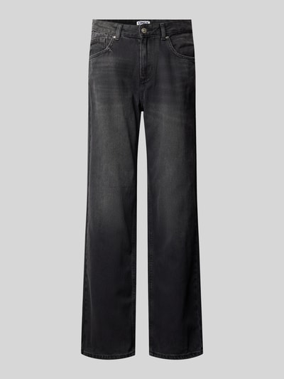 Only Loose Fit Jeans aus reiner Baumwolle Modell 'ELLA' Metallic Black 2