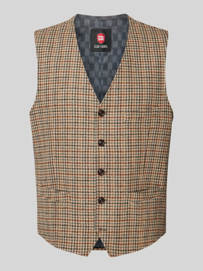 CG - Club of Gents Slim fit gilet van wolmix Beige - 2