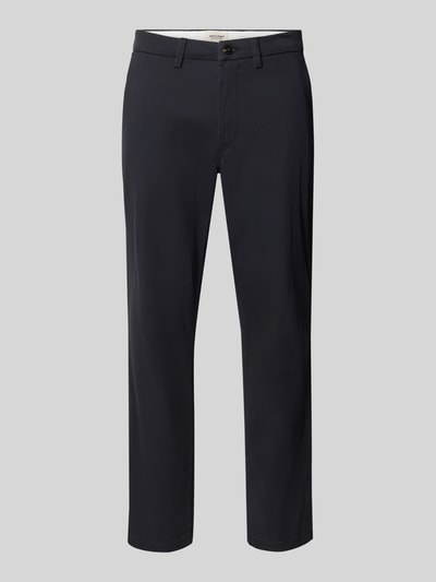 JACK & JONES Straight fit Chino met achterzakken Model 'Stollie' Marineblauw - 2