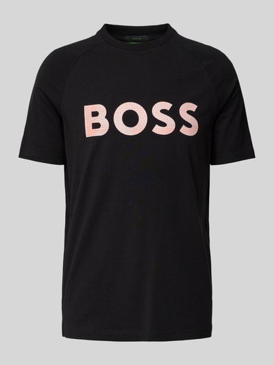 BOSS Green T-shirt z nadrukiem z logo model ‘Teebero’ Czarny 2