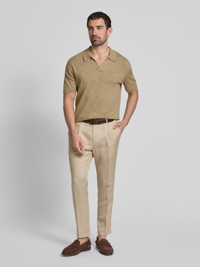 Gant Regular Fit Poloshirt mit Label-Stitching Beige 1