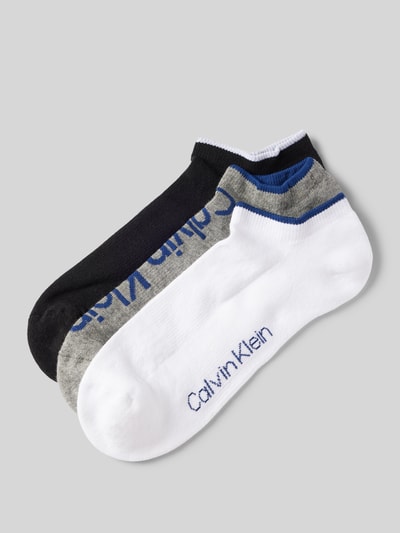 CK Calvin Klein Socken mit Label-Print im 3er-Pack Mittelgrau 1