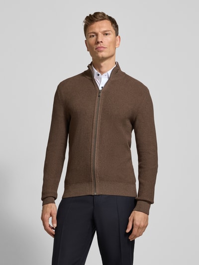 MCNEAL Strickjacke mit Reißverschluss Hellbraun Melange 4