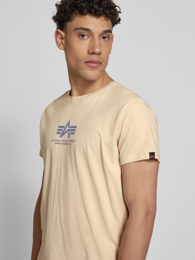 Alpha Industries T-Shirt mit Label-Print Offwhite 3