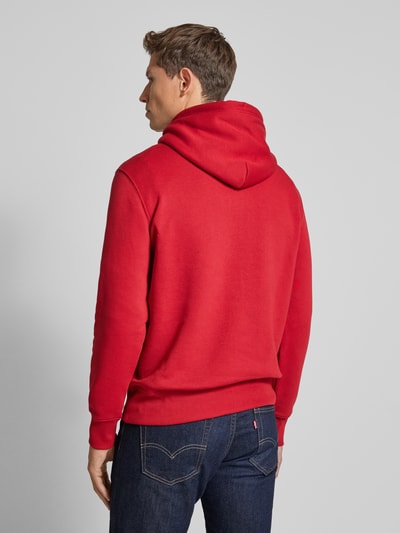 Gant Hoodie mit Label-Print Rot 5