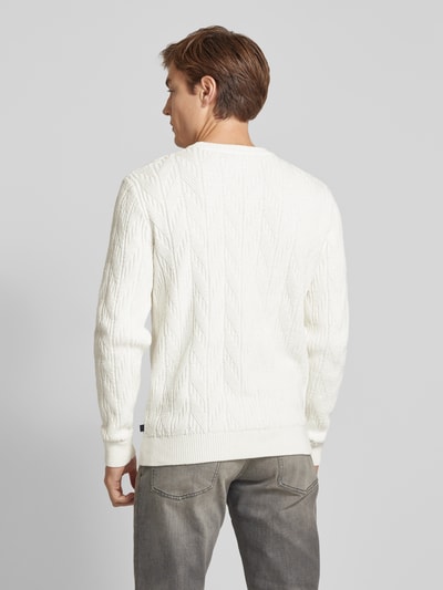 Tom Tailor Strickpullover mit Rundhalsausschnitt Offwhite 5