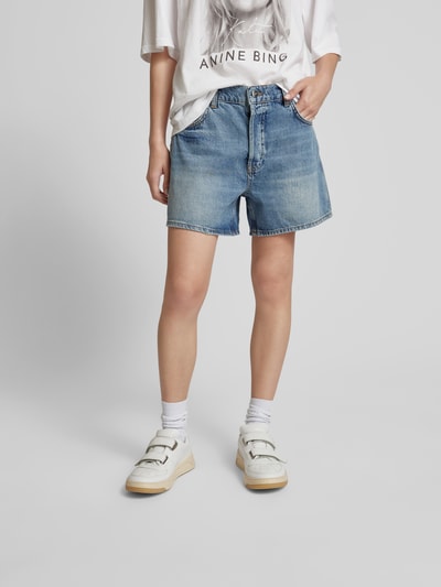 Anine Bing Jeansshorts aus reiner Baumwolle Jeansblau 4