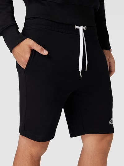 Ellesse Regular Fit Sweatshorts mit Label-Stitching Modell 'SILVAN' Black 3