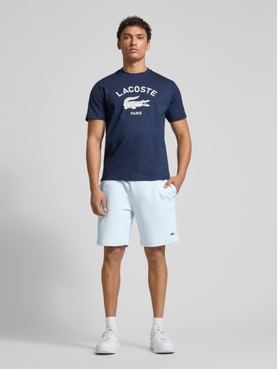 Lacoste Regular Fit Sweatshorts mit elastischem Bund Offwhite 1