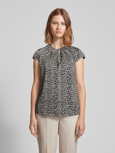 comma Blouse met kapmouwen Middenbruin - 4