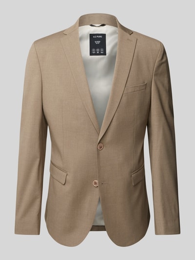 s.Oliver BLACK LABEL Shaped Fit Anzugsakko mit Viskose-Anteil Modell 'S.O PURE' Camel 2