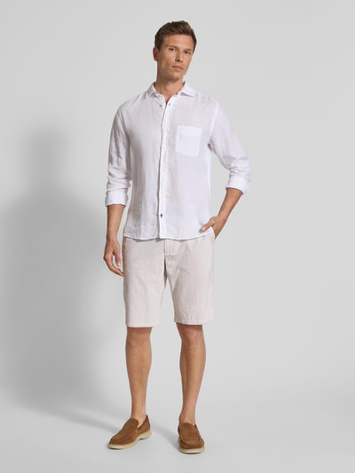 Christian Berg Men Bermudy z paskiem Beżowy 1