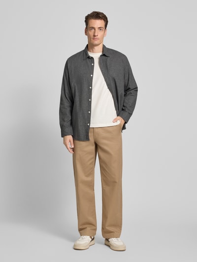 SELECTED HOMME Regular fit vrijetijdsoverhemd van puur katoen, model 'NOAH' Middengrijs - 1