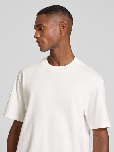 HUGO Relaxed Fit T-Shirt aus reiner Baumwolle Modell 'DAPOLINO' Offwhite 3