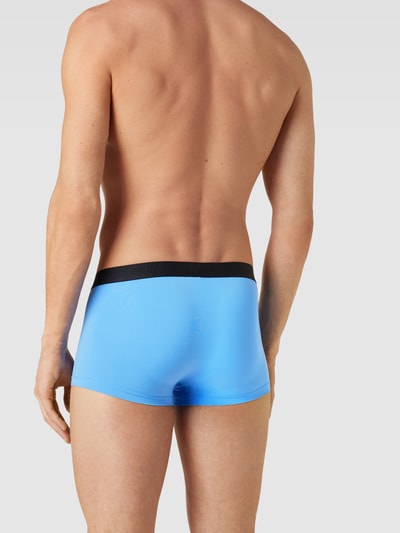 Hanro Boxershort met elastische band met logo, model 'Micro' Blauw - 4