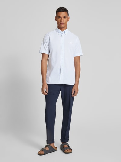 Tommy Hilfiger Regular Fit Business-Hemd mit Kentkragen Hellblau 1